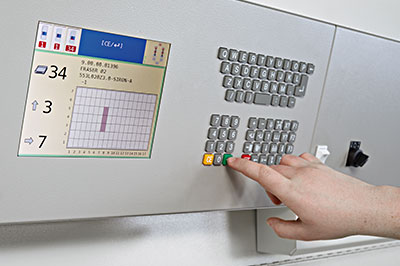 Hänel control unit with touch screen